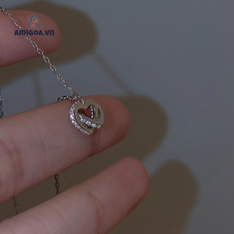 ✨✨Vòng cổ Mặt Hình Trái Tim Phong Cách Tối Giản Cho Nữ