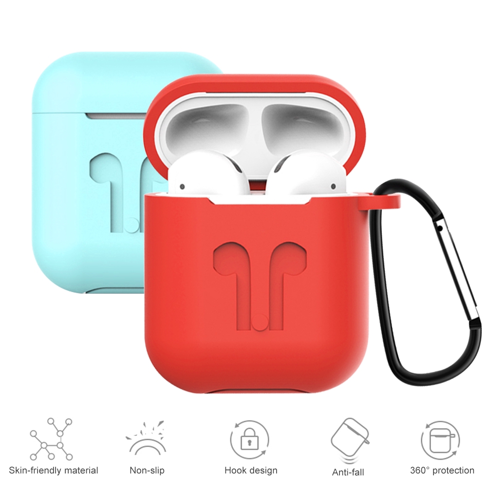 Hộp đựng tai nghe silicon nhiều màu cho Apple Airpods 2