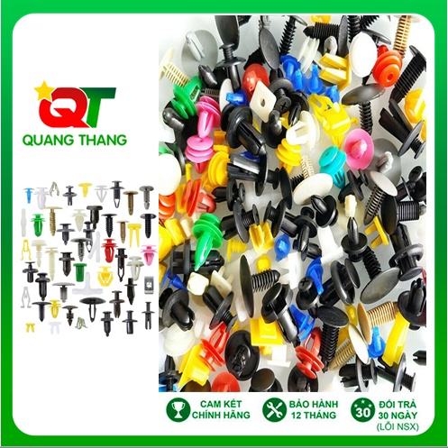 Bộ 400 Đinh Tán Chốt Vít Nở Nhựa Dùng Cho Xe Ô Tô, Xe Hơi