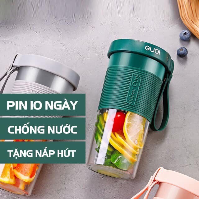 Máy xay sinh tố mini cầm tay GUQI-3 lưỡi Sạc Pin Tiện Lợi giá rẻ