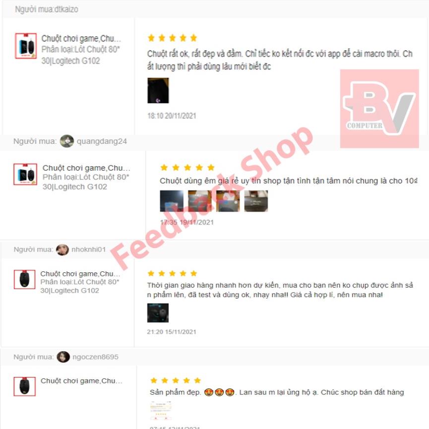 Chuột chơi game, chuột máy tính có dây LOGITECH G102 RBG Độ Chính Xác Cao 8000DPI [ Bảo Hành 12 Tháng 1 Đổi 1] Hàng OEM