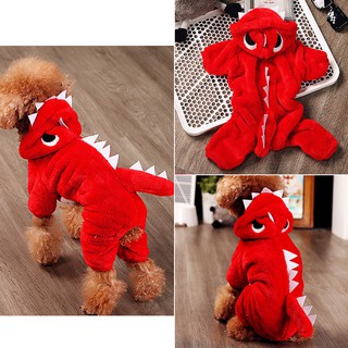 ÁO THÚ KHỦNG LONG ĐỎ DÀNH CHO CHÓ MÈO