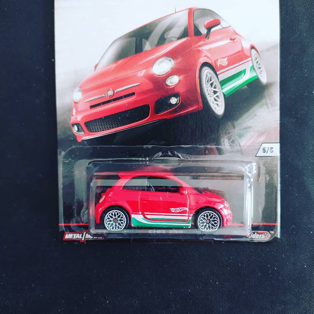 Hot Wheels Mô Hình Đồ Chơi Xe Hơi Fiat 500 Euro Style Red Rare (Max.1)