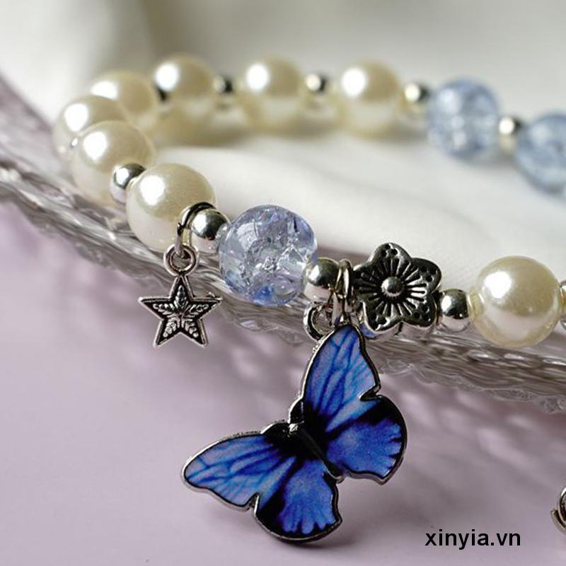 Vòng Tay Pha Lê Hình Hoa Pop Cá Tính Cho Nữ