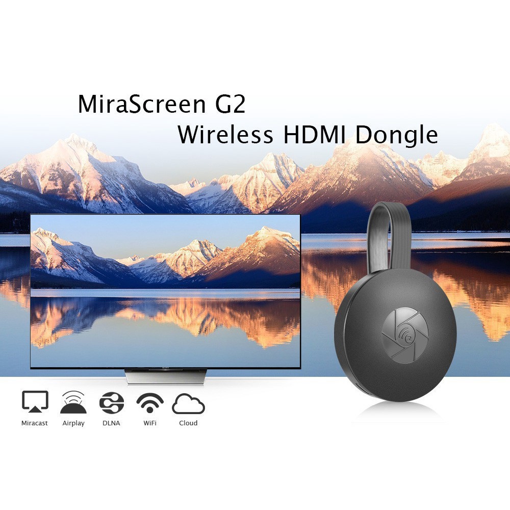 Thiết bị dongle Chromecast G2 thu phát Wifi TV không dây DLNA AirPlay cắm HDMI