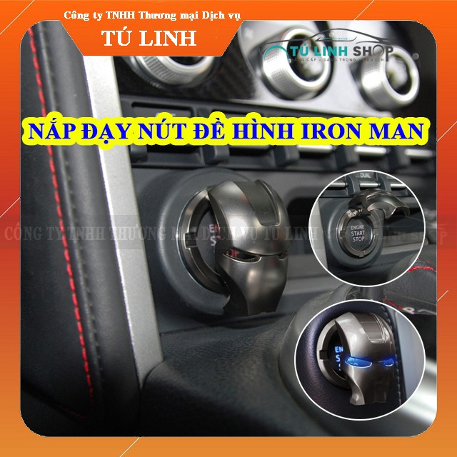 Nắp đậy nút khởi động ô tô hình Iron Man, phong cách xe thể thao | BigBuy360 - bigbuy360.vn