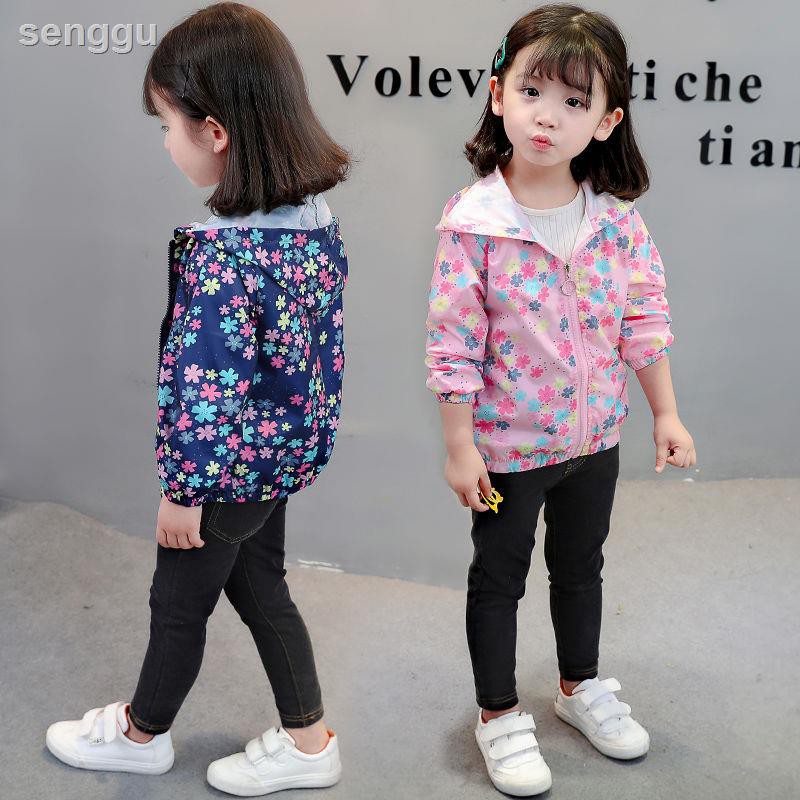 Áo Khoác Cardigan In Hoa Phong Cách Hàn Quốc Mới 2018 Cho Bé Gái