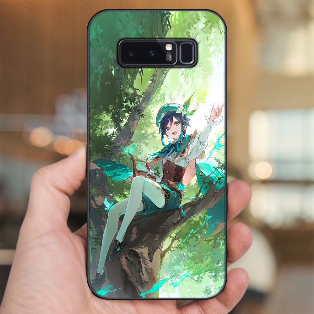 Ốp lưng Samsung Note 8 viền đen in hình Venti Genshin Impact