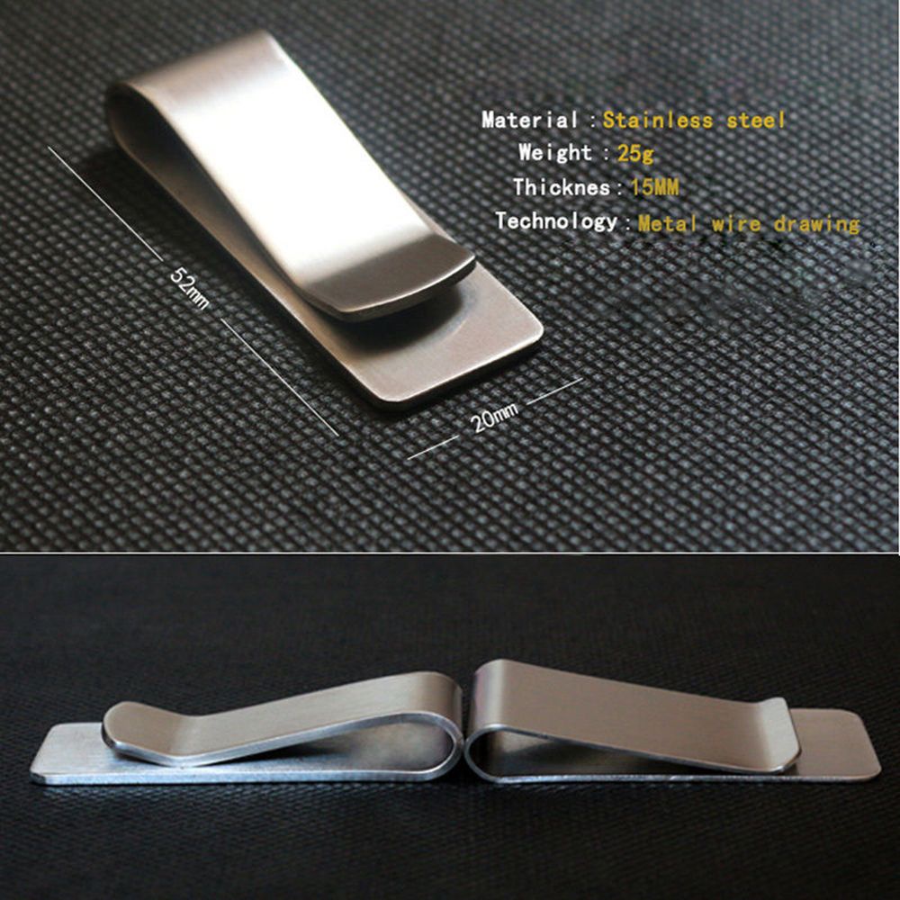 Kẹp giữ tiền/danh thiếp bằng thép không gỉ MIHAN1