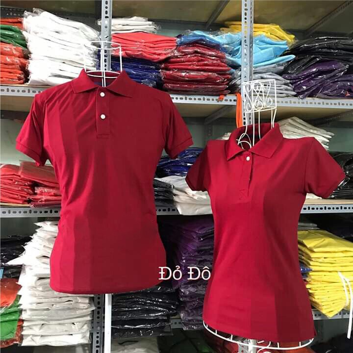 Áo gia đình cổ bẻ vải cá sấu cotton dày dặn mềm co giãn tốt đủ màu đủ size 8-100kg