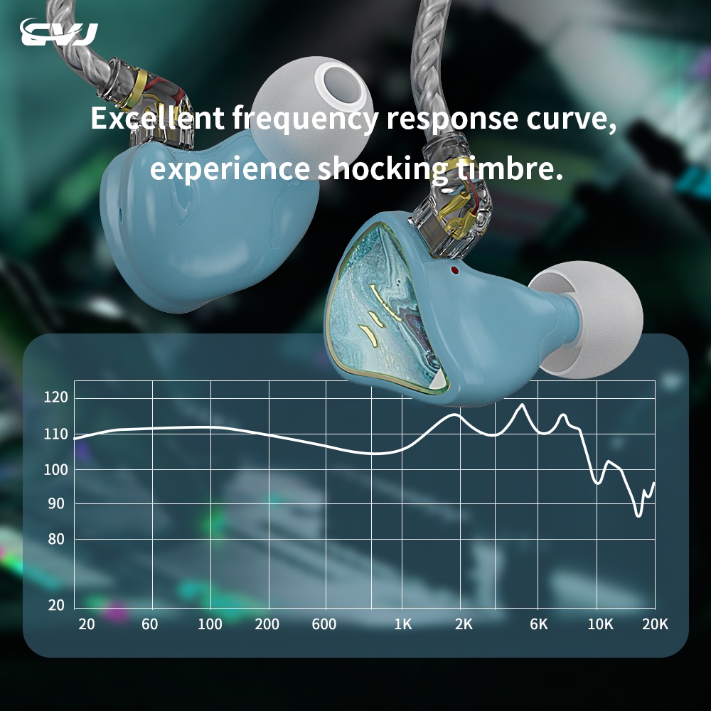 Cvj River Dusk Autumn Moon Resin loại 1BA 1DD Hybrid Driver iem trong tai loại Dj hifi Sport Earphone Mirror CSN CSA Demon