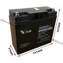 Ắc quy xe đạp điện Ắc quy Vision 12V 17Ah CP12170E-X Ắc quy xe máy điện