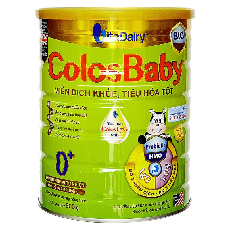 Sữa bột COLOSBABY BIO GOLD 0+ 800g