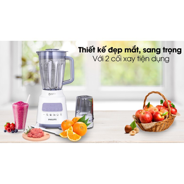 Hàng chính hãng-Máy xay sinh tố Philips HR2221 700W