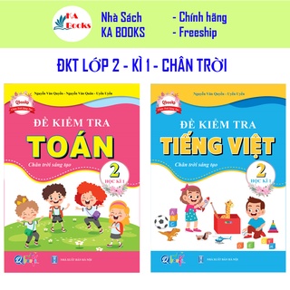 Sách - Combo Đề Kiểm Tra Toán và Tiếng Việt Lớp 2 - Chân Trời Sáng Tạo - Học Kì 1 (2 cuốn)