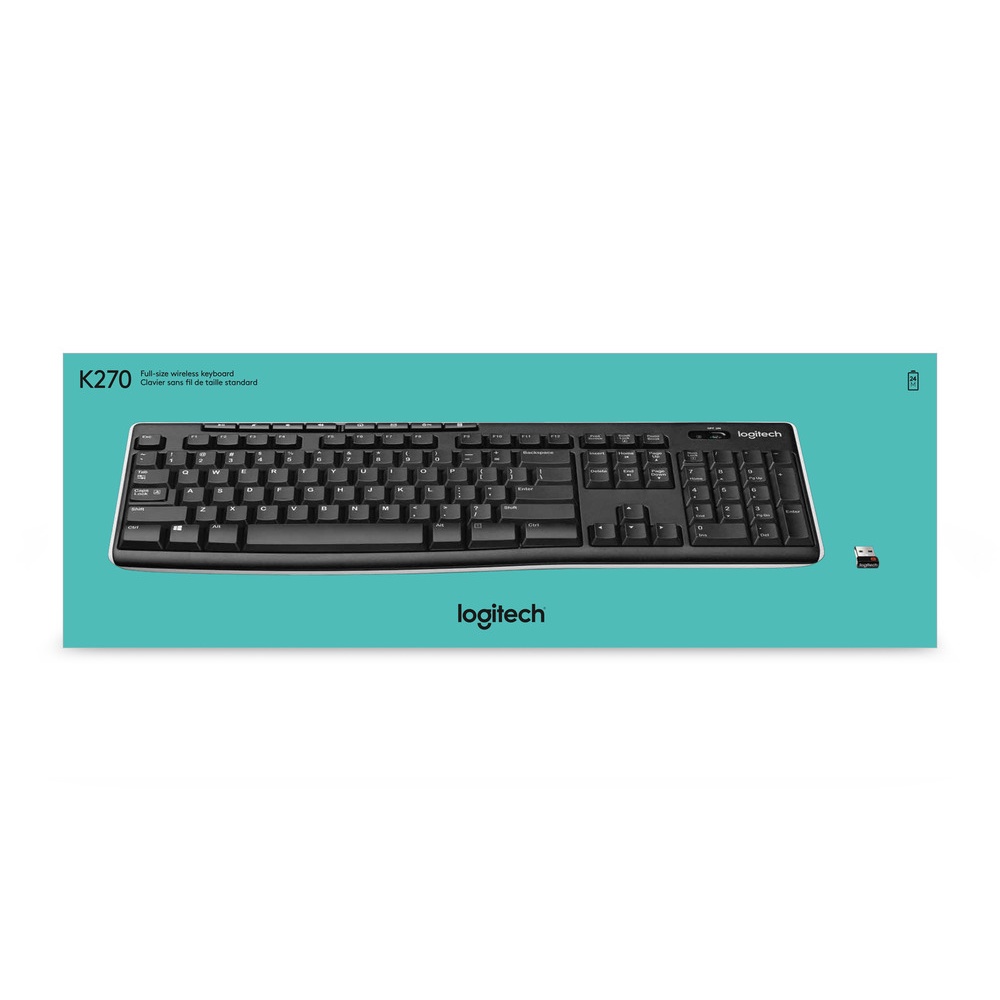 BÀN PHÍM LOGITECH K270 WIRELESS (BÀN PHÍM KHÔNG DÂY chính hãng bảo hàng 36 tháng
