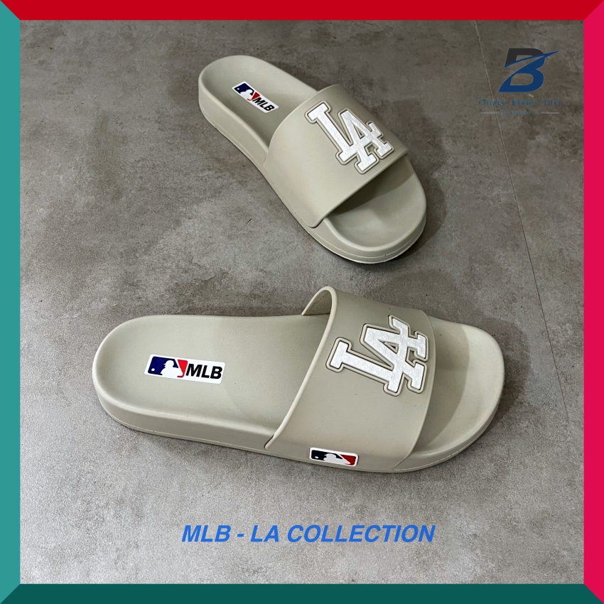 Dép nam MLB - LA dép nam quai ngang unisex 4 màu chất liệu cao su chống trơn trượt mẫu mới nhất LA3039