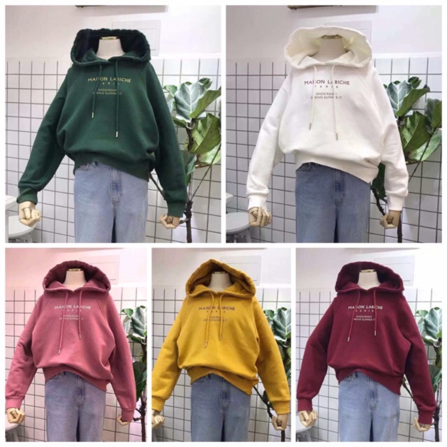 Áo hoodie nỉ oversize masion M159[Kèm hình thật]