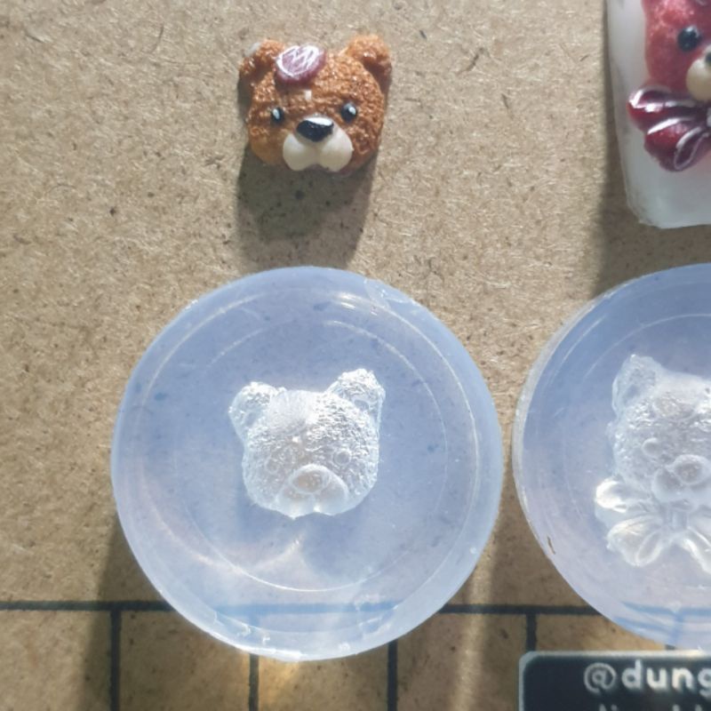 Khuôn charm gấu bột cho nail