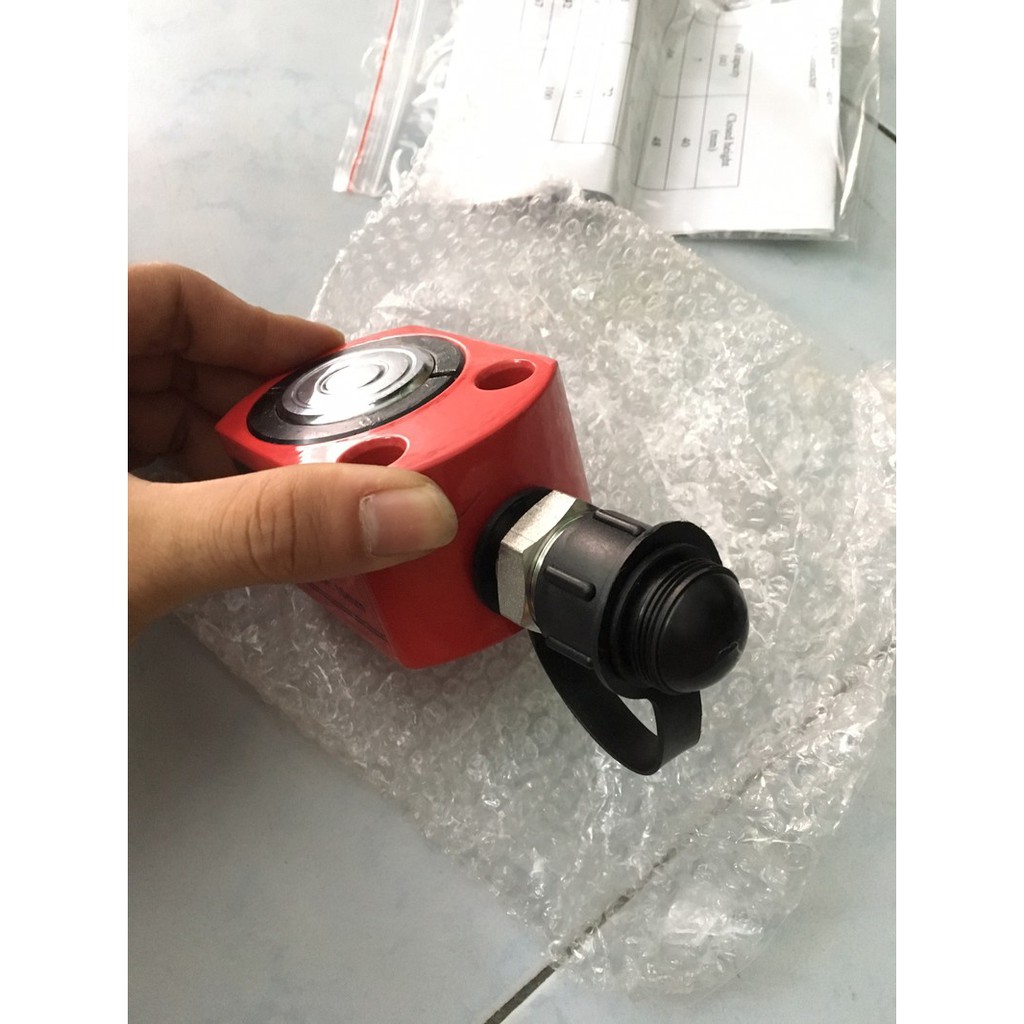 Kích thủy lực 1 chiều mỏng 10 tấn hành trình 10mm TLP