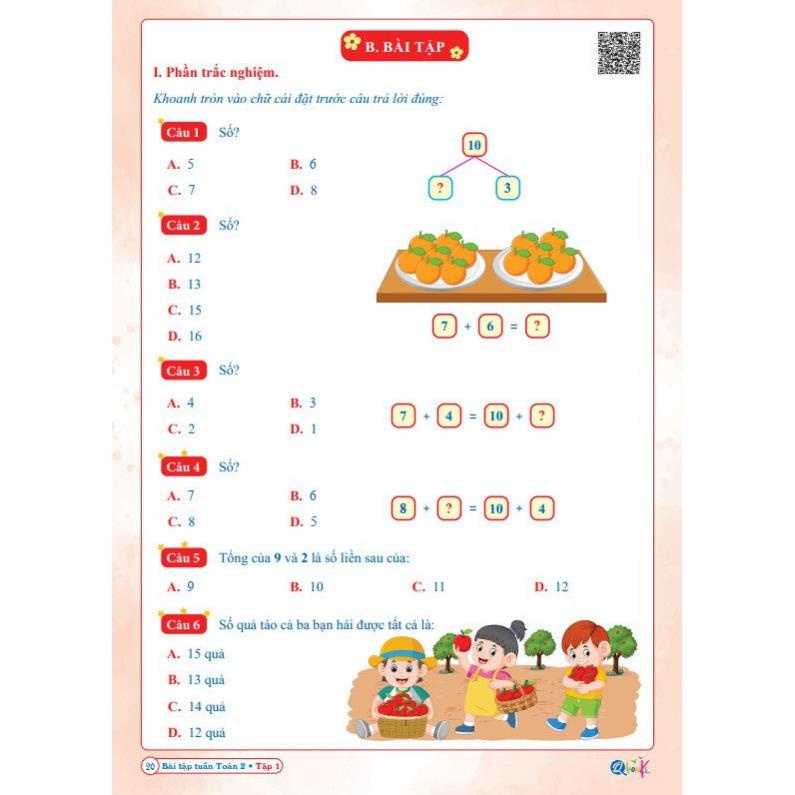 Sách Combo Bài Tập Tuần Toán Lớp 2 - Kết Nối Tri Thức Với Cuộc Sống - BẢN QUYỀN