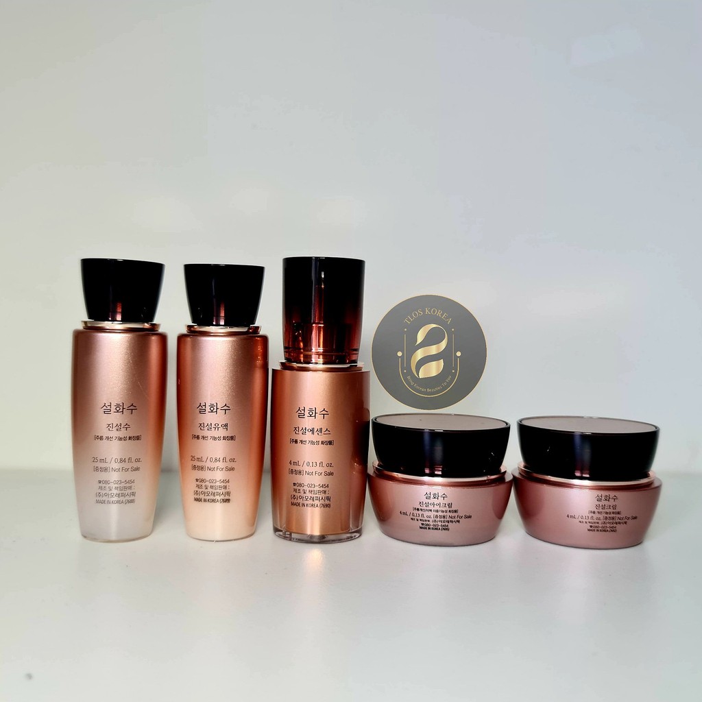 Sulwhasoo thông đỏ dưỡng trắng, chống nhăn, chống lão hóa giảm nhăn  Sulwhasoo Timetreasure  mini set 5sp