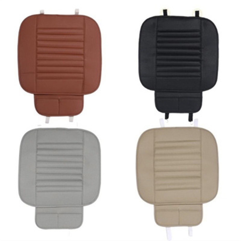 Đệm Lót Ghế Ngồi Xe Hơi Bằng Da Pu Chống Trượt Thoáng Khí Nhiều Màu