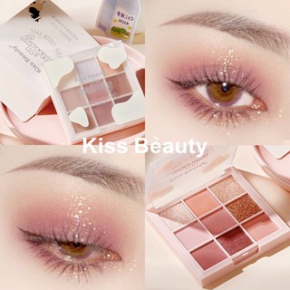 Bảng mắt 9 ô Kissbeauty Milk tone nhẹ nhàng bling bling