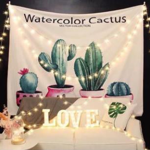 FREESHIP Tranh vải treo tường khổ 1m5x1m3 hình Xương rồng cực đẹp