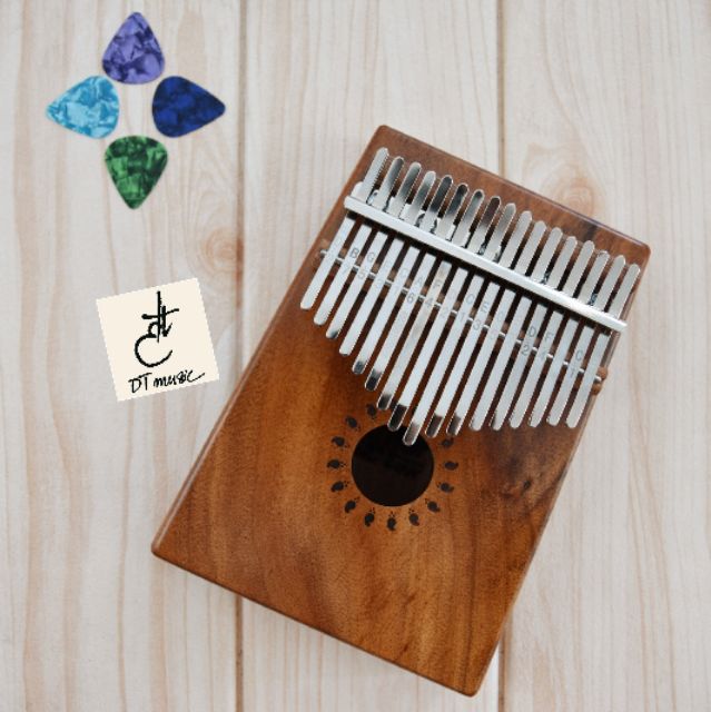 ĐÀN KALIMBA STILLER 17 PHÍM KHẮC NỐT, tặng kèm FULL COMBO gồm búa gõ + decal dán nốt + sách hướng dẫn + bao đựng kalimba