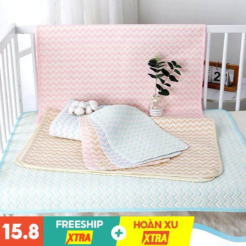 Lót Chống Thấm Sợi Tre 4 Lớp Wooji 50x70cm