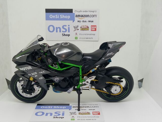 KAWASAKI NINJA H2 AOSHIMA 1/12 MÔ HÌNH