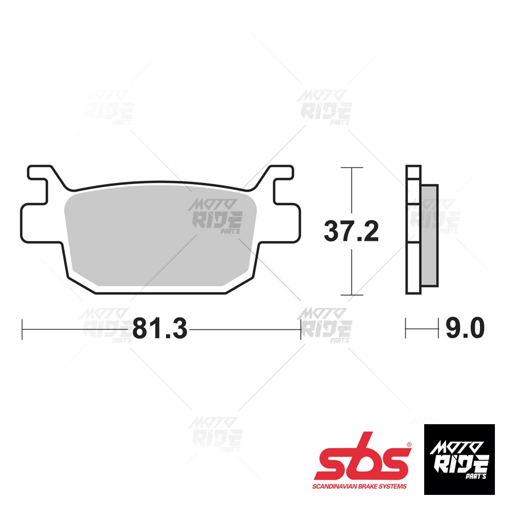 SBS 193HF BỐ THẮNG PHANH SCOOTER CARBON CERAMIC