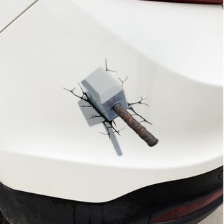 Tấm dán Decal chống nước trang trí ô tô xe máy avangers