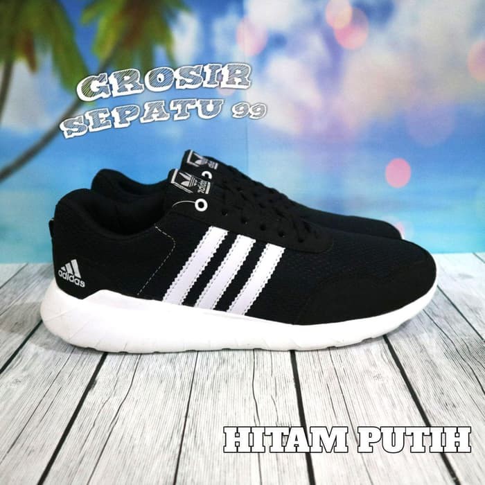 Giày Thể Thao Adidas Neo Cloudfoam Màu Đen 10nll Phong Cách Hàn Quốc Cho Nam