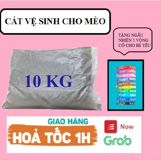  [ TẶNG VÒNG CỔ ] Cát Vệ Sinh Cho Mèo Bao 10KG - Vón Cục Siêu Nhanh - Khử Mùi Cực Tốt