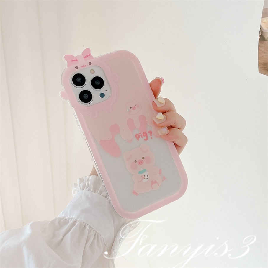 Ốp Điện Thoại Mềm Trong Suốt In Hình Heo Peppa Cho iPhone 14 13 12 11 Pro Max X XR Xs Max 8 7 6 6s Plus SE 2020