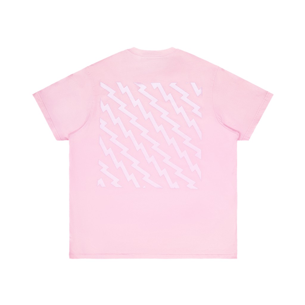 5THEWAY® /ZIGZAG/ SQUARE TEE™ in PINK DOGWOOD aka Áo Thun Tay Ngắn Hồng