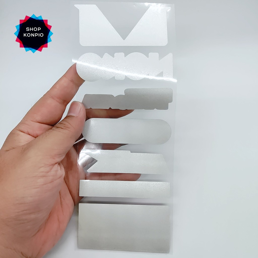 Bộ Tem Sticker Phản Quang NGK Nitron Cao Cấp Dán Xe Máy, Ô Tô, Mũ Bảo Hiểm, Chống Thấm Nước, Chống Bay Màu