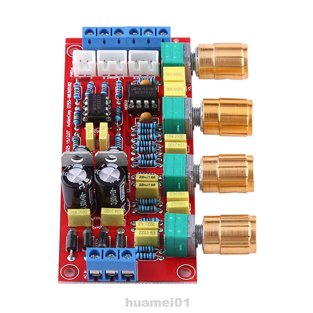 NE5532 Enthusiast Tone HIFI Music Modified Low DIY Volume Adjustable Preamplifier Control Board