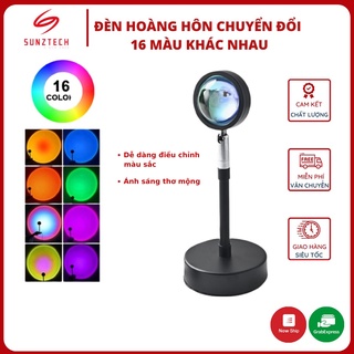 Đèn hoàng hôn , đèn led trang trí,có bộ điều khiển chuyển đổi 16 màu sắc khác nhau, chụp ảnh quay video 𝐓𝐈𝐊𝐓𝐎𝐊