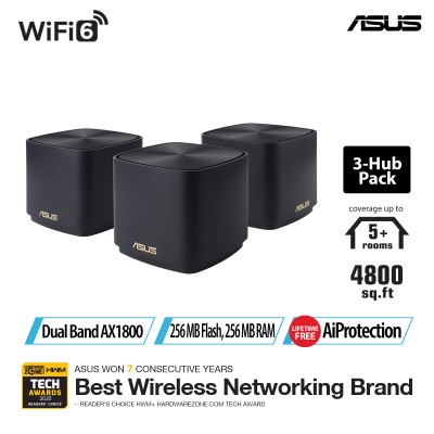 WiFi Mesh ASUS ZenWiFi Mini AX XD4 - Chuẩn WiFi 6 AX 1800 Mbps - Tương thích ASUS AiMesh