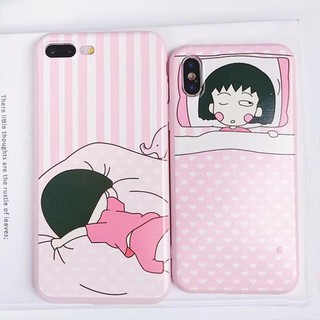 Ốp lưng iphone Cute Chi-bi Maruko Sleeping ip 6 6s 6 plus 7 8 plus x xr xs max 11 pro max (a154)