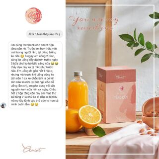 TĂNG CÂN A'mint (kèm quà + thực đơn)