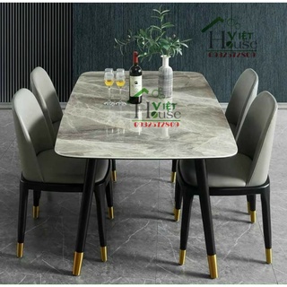 Bộ Bàn ăn mặt đá Ceramic cao cấp