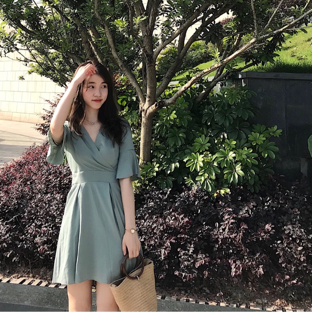 Váy voan hoạ tiết ( Vân Mi)