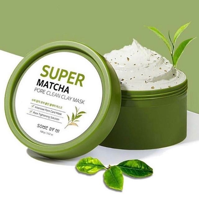 Bộ Sản Phẩm Se Khít Lỗ Chân Lông, Điều Tiết Bã Nhờn Some By Mi Super Matcha (Cleansing +Clay Mask+Toner +Serum)