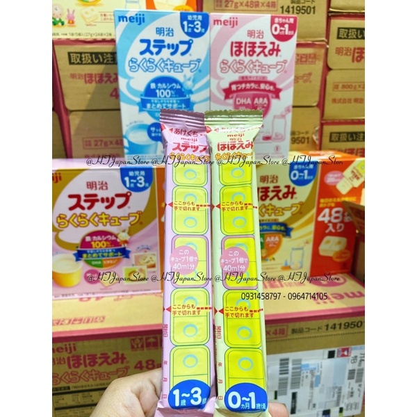 Sữa Meiji 24 Thanh/lon 0-1/ 1-3 đủ số Nội Địa Nhật Bản