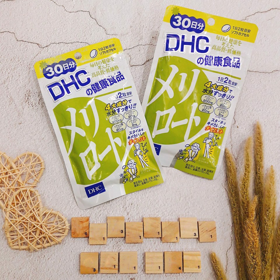 Viên Uống Thon Đùi DHC Melilot Giảm Mỡ, Giữ Dáng Săn Chắc Giúp Giảm Phù Nề, Đốt Mỡ Thừa Hiệu Quả 30v/g và 60v/g