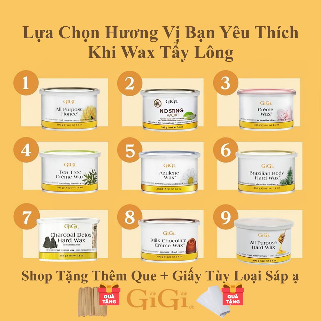 Sáp Wax Tẩy Lông GiGi Tẩy Sạch Lông Giảm Lông Mọc